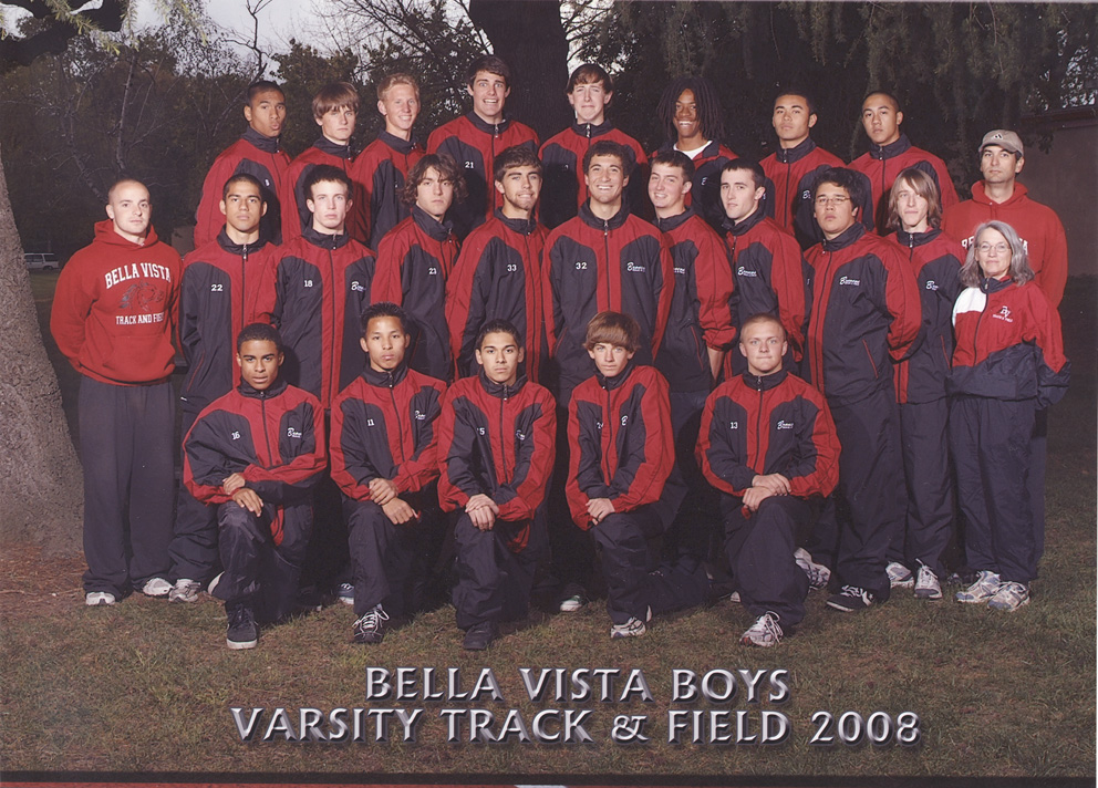 2008 Bella Vista Track and Field Varsity Boys Team Photo